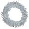 Vickerman Natural Botanicals 24" White Washed Palm Sun Wreath. This wreath measures 24 inches in diameter. It features white washed palm sun leaves on a coco fiber base. This is a dried and preserved natural product.